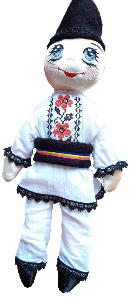 păpusă tradițional românească model Ion